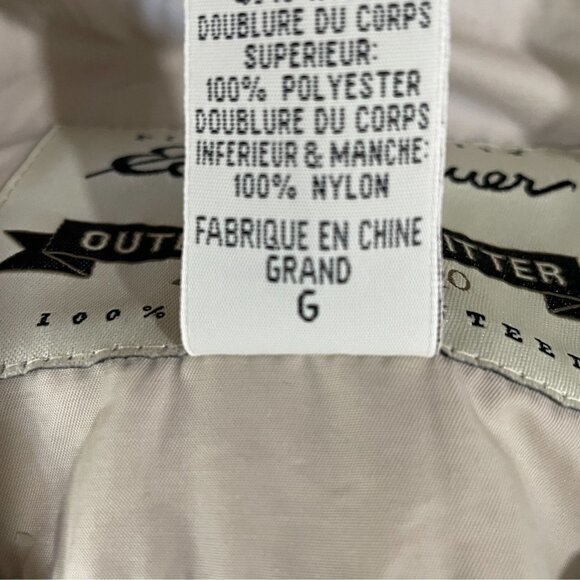 Eddie Bauer Utility Trench Coat Gorpcore Beige Minimalist Normcore Tall Large - Picture 8 of 9